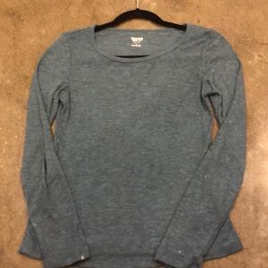 Cute soft teal long sleeve shirt